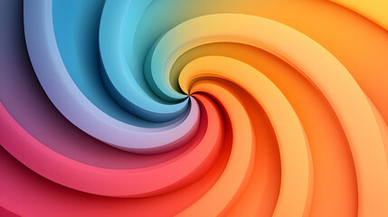 Abstract Colorful Spiral Background with Vibrant Gradient Texture