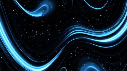 Obraz premium Abstract Blue Light Waves Background
