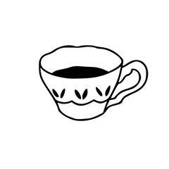 coffee cup line art