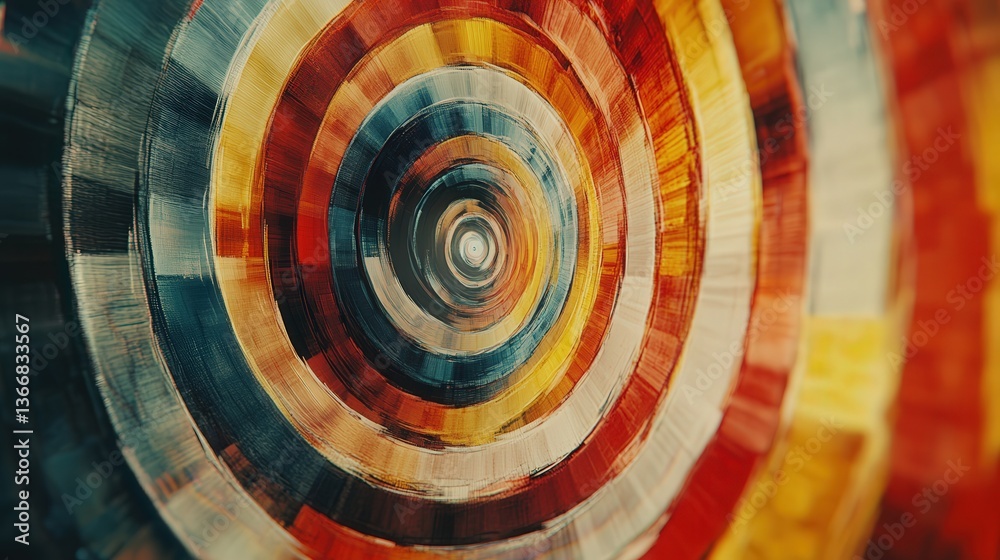 Poster dynamic motion, with layers blending and shifting into one another, creating an energetic flow of co
