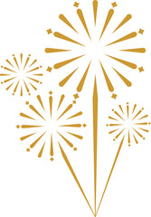 New Year Fireworks Decoration