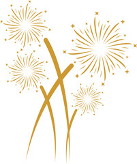New Year Fireworks Decoration