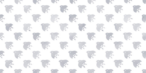 Hand drawn watercolor style  birds pattern called "Chidori" in Japan, Seamless vector watercolor texture background/日本の伝統的な和柄模様「千鳥」、手描きの水彩風の鳥の柄の背景（グレー）