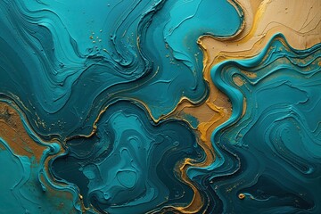 Obraz premium Vibrant Teal Abstract Canvas Texture Background for Artistic Design