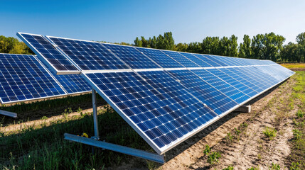 Solar panels in smart farm harness sunlight for sustainable energy production