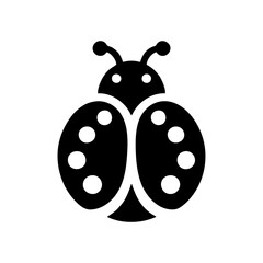Minimalist Ladybug Silhouette