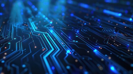 Illustrate a sleek circuit board background with minimalist design and ample copy space, ideal for corporate branding or technology blog headers.