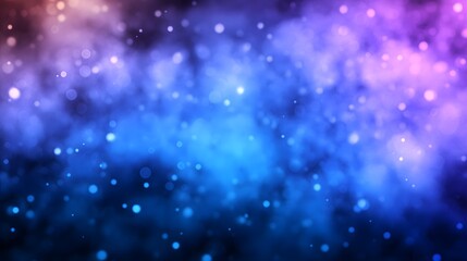 Obraz premium Abstract background of glowing particles and colorful blurred ethereal clouds