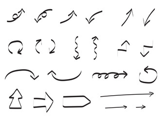 手書きの矢印セット