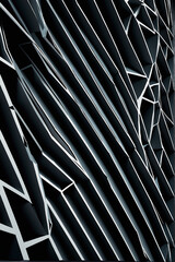 Geometric Abstract Background with Intersecting Lines and Shapes