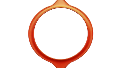 Abstract Orange Ring Illustration on a Transparent Background