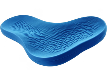 Blue Textured Abstract Shape Isolated On Transparent Background Illustration