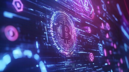 A fintech engineer working on AI powered decentralized solutions for crypto backed decentralized peer to peer lending platforms, futuristic lending lab with live data, High-tech style