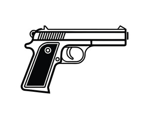 Gun illustration, Gun vector Design