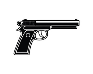 Gun illustration, Gun vector Design