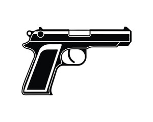 Gun illustration, Gun vector Design