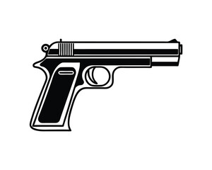 Gun illustration, Gun vector Design
