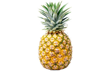 A fresh pineapple on transparent background