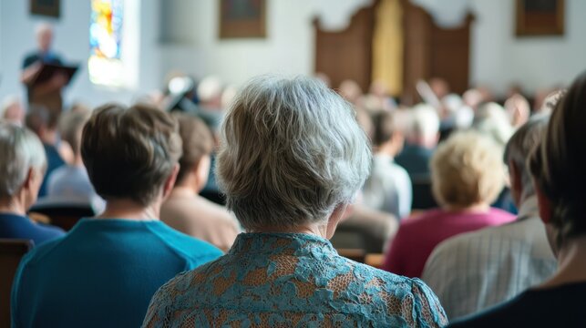 A small community choir performing in a local church or public space to raise funds for charity.