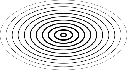 Dynamic oval line shape, logo, icon. Geometric elements