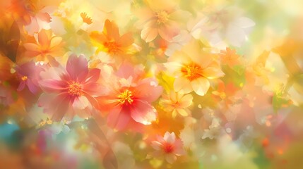 Dreamy Pastel Blossom Garden Impression of excellence in splendor beyond compare with grace