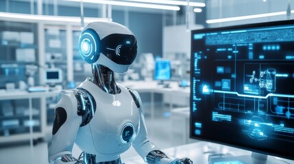 AI specialist creating virtual personal assistants for home automation in a tech lab, cutting-edge lab with AI systems controlling home appliances and devices for intelligent living, Scientific style