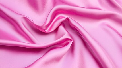 Obraz premium Elegant pink satin fabric textiles market product photography indoor close-up luxury aesthetic