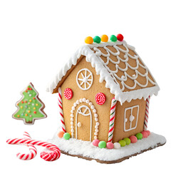 Gingerbread on Transparent Background