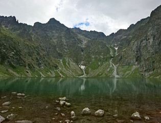 Górski staw, Morskie Oko, Tatry, Rysy, Mountain Lake