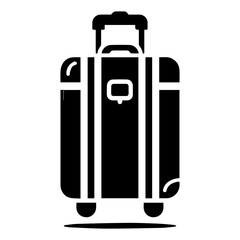 Luggage travel tourism icon with transparent background