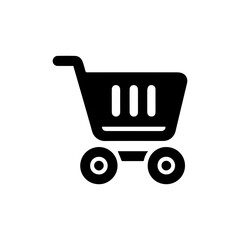 Shopping trolley eCommerce icon with transparent background