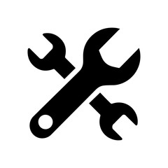 Spanner icon with transparent background