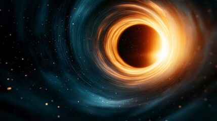 Cosmic Journey Through Time Dilation Effects Near a Supermassive Black Hole in Stunning Detail
