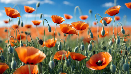 Obraz premium field of poppies