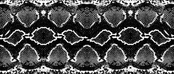 skin snake anaconda repeats seamless texture pattern boa black and white. print