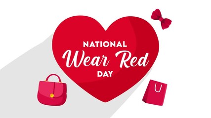 national wear red day with red bag - Powered by Adobe