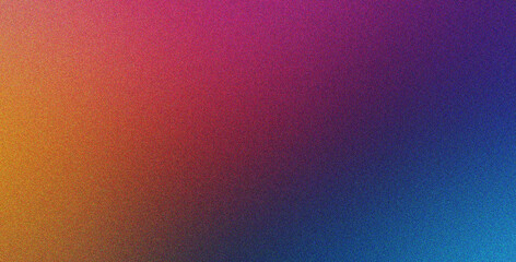Obraz premium Blue Orange Purple gradient background featuring texture and soft with noise effect blur, grainy, contemporary style