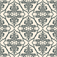 seamless damask pattern ,wallpaper, background 