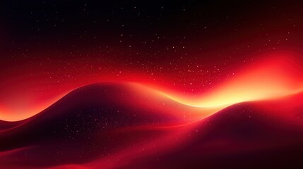 Obraz premium Abstract Red Landscape of the Cosmos