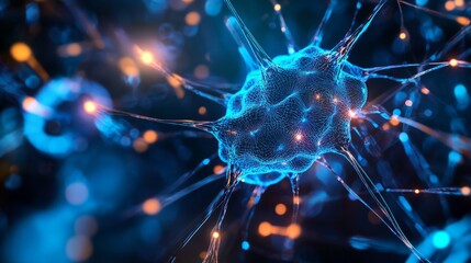 Neural network engineer optimizing deep learning systems, modern lab with neural network training models and data displays, AI-tech style