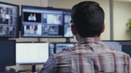 Telemedicine engineer developing virtual healthcare systems, modern healthcare lab with telemedicine technology and remote monitoring tools, Medical-tech style