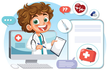 Young Doctor with Medical Tools