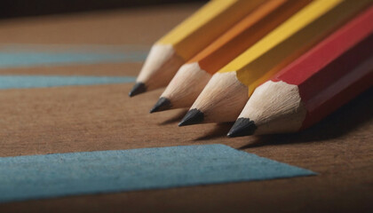 closeup of pencils