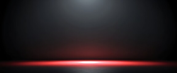 Obraz premium Red Light on Dark Background