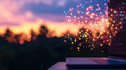 Analyzing AI powered software analyzing massive datasets on a computer monitor.