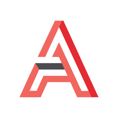 Minimalis Modern A Letter Vector Logo Design Template Use Any Purpose