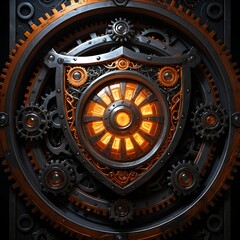 Steampunk Shield Gear Mechanism
