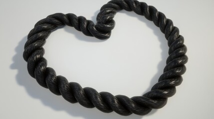 Obraz premium Twisted Rope Heart Shape