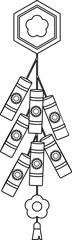 Firecracker Chinese Outline
