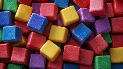 Colorful Wooden Blocks Background Texture